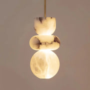 Modern Art Design Spanish Marble Villa room kitchen Pendant light Nordic Minimalist alabaster indoor Ceiling chandelier decor