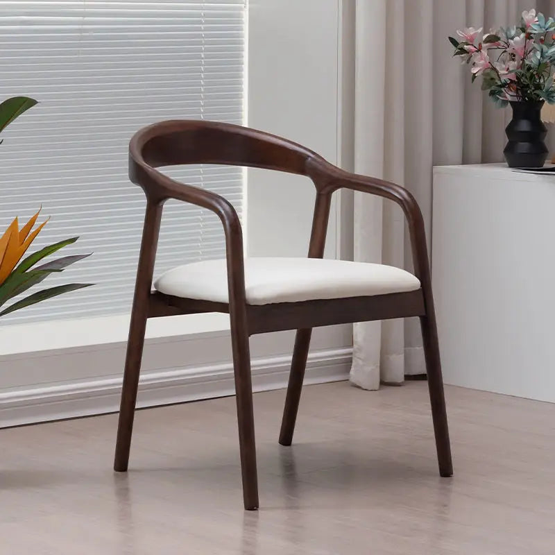 Wood Modern Dining Chairs Nordic Outdoor Luxury Home Dining Chairs Modern Arm Nordic Chaises Salle Manger Outdoor Furniture Brielle & Oak