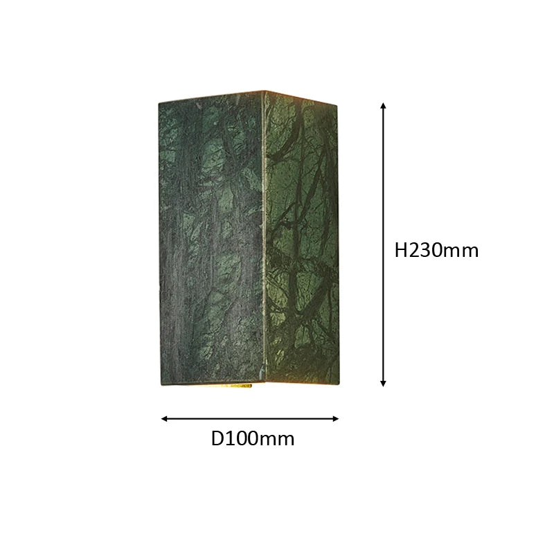European Style Light Luxury Green Natural Marble Decorative Sconce Lamp Modern Corridor Living Room Bedroom Led Wall Lights Brielle & Oak