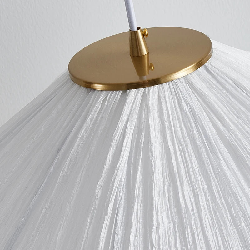 Nordic Minimalist Wabi Sabi Creamy Wind Fabric Chandelier Living Dining Room Bedroom Pendant Lights Home Hanging Lamp Fixture Brielle & Oak