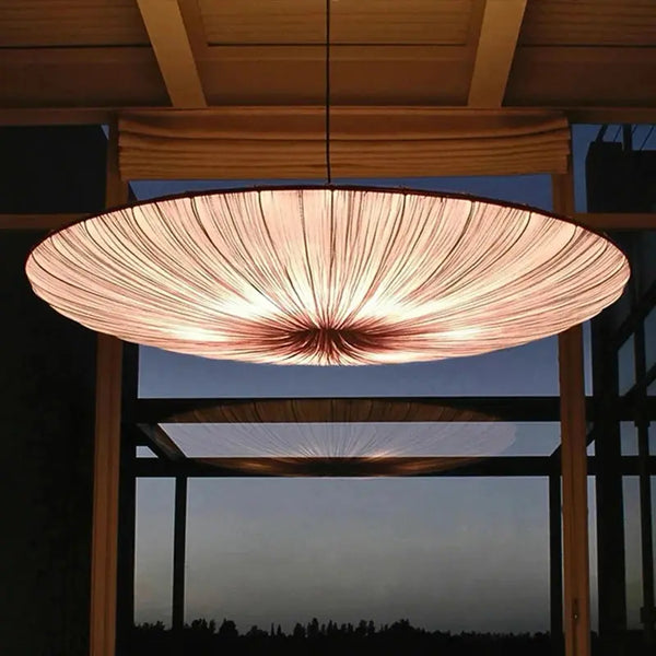 Japanese Wabi Sabi Cloth Pendant Light Bar Living Room B&B Bedroom Nordic Ceiling Chandelier Lighting Decor Lustre Hanging Lamps Brielle & Oak