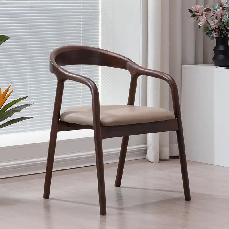 Wood Modern Dining Chairs Nordic Outdoor Luxury Home Dining Chairs Modern Arm Nordic Chaises Salle Manger Outdoor Furniture Brielle & Oak