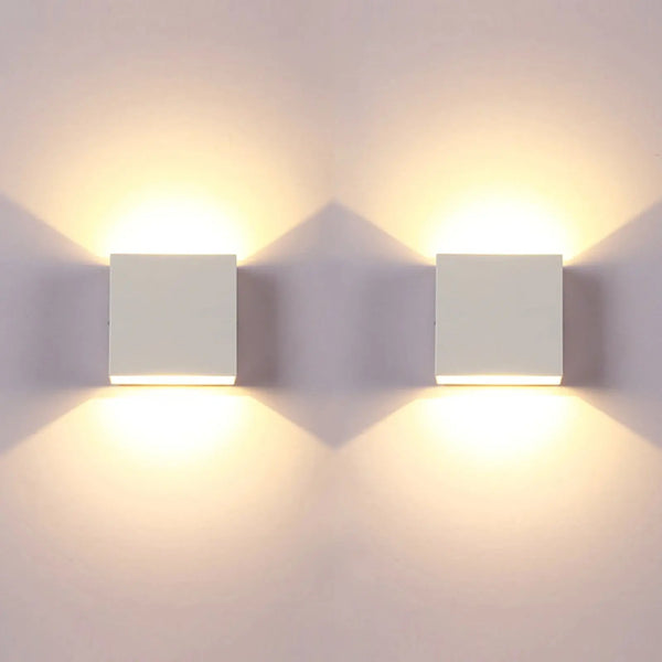 LED Wall Sconces 6W Modern Indoor Wall Lamp, White Up Down Wall Mount Lights for Living Room Hallway Bedroom Decor Brielle & Oak