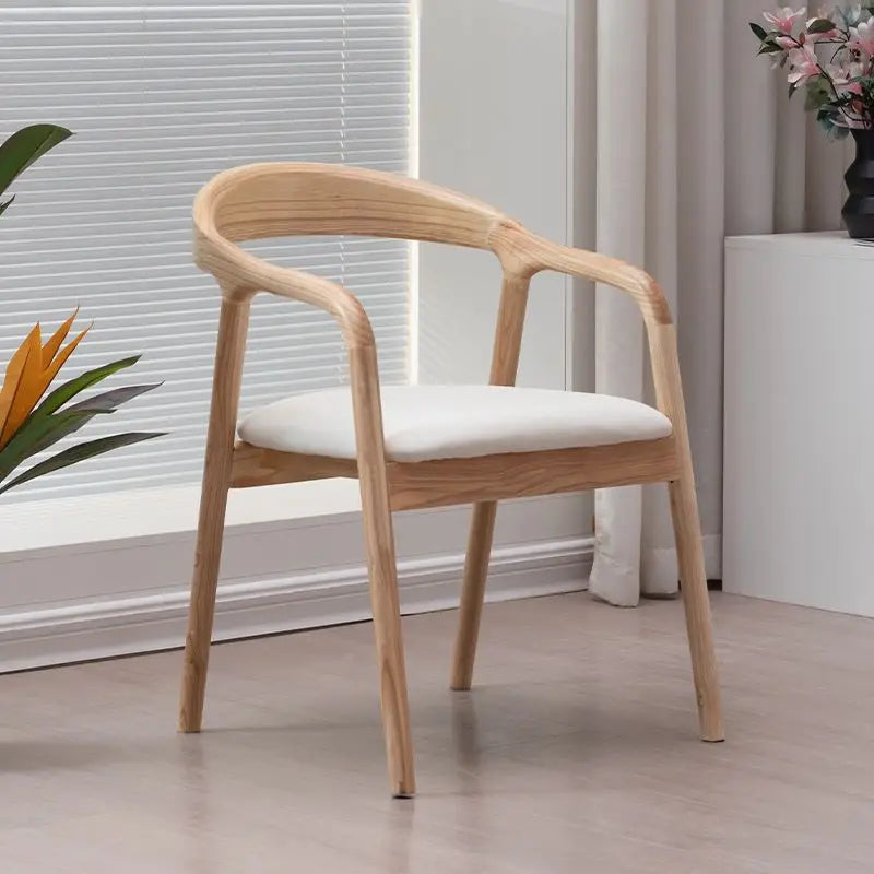 Wood Modern Dining Chairs Nordic Outdoor Luxury Home Dining Chairs Modern Arm Nordic Chaises Salle Manger Outdoor Furniture Brielle & Oak