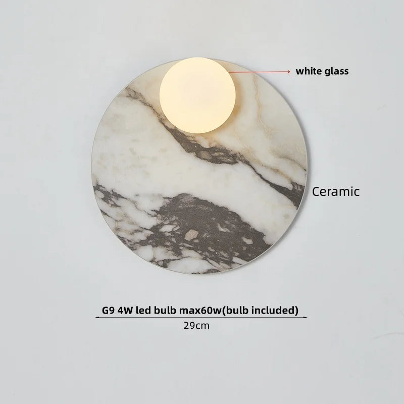 IWHD Outdoor Waterproof LED Wall Light Fixture Nordic Modern Foyer Corridor Vanity Wabi Sabi Rectangle Marble Stone Bedside lamp Brielle & Oak