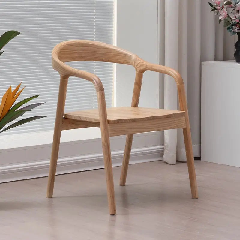 Wood Modern Dining Chairs Nordic Outdoor Luxury Home Dining Chairs Modern Arm Nordic Chaises Salle Manger Outdoor Furniture Brielle & Oak