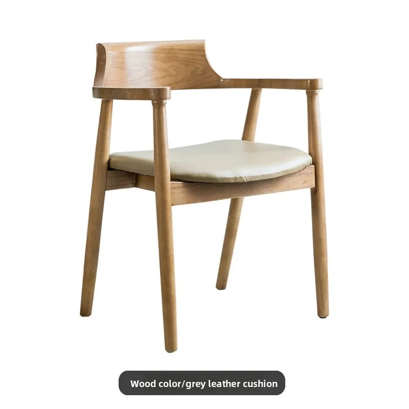 Wood Modern Dining Chairs Nordic Outdoor Luxury Home Dining Chairs Modern Arm Nordic Chaises Salle Manger Outdoor Furniture Brielle & Oak