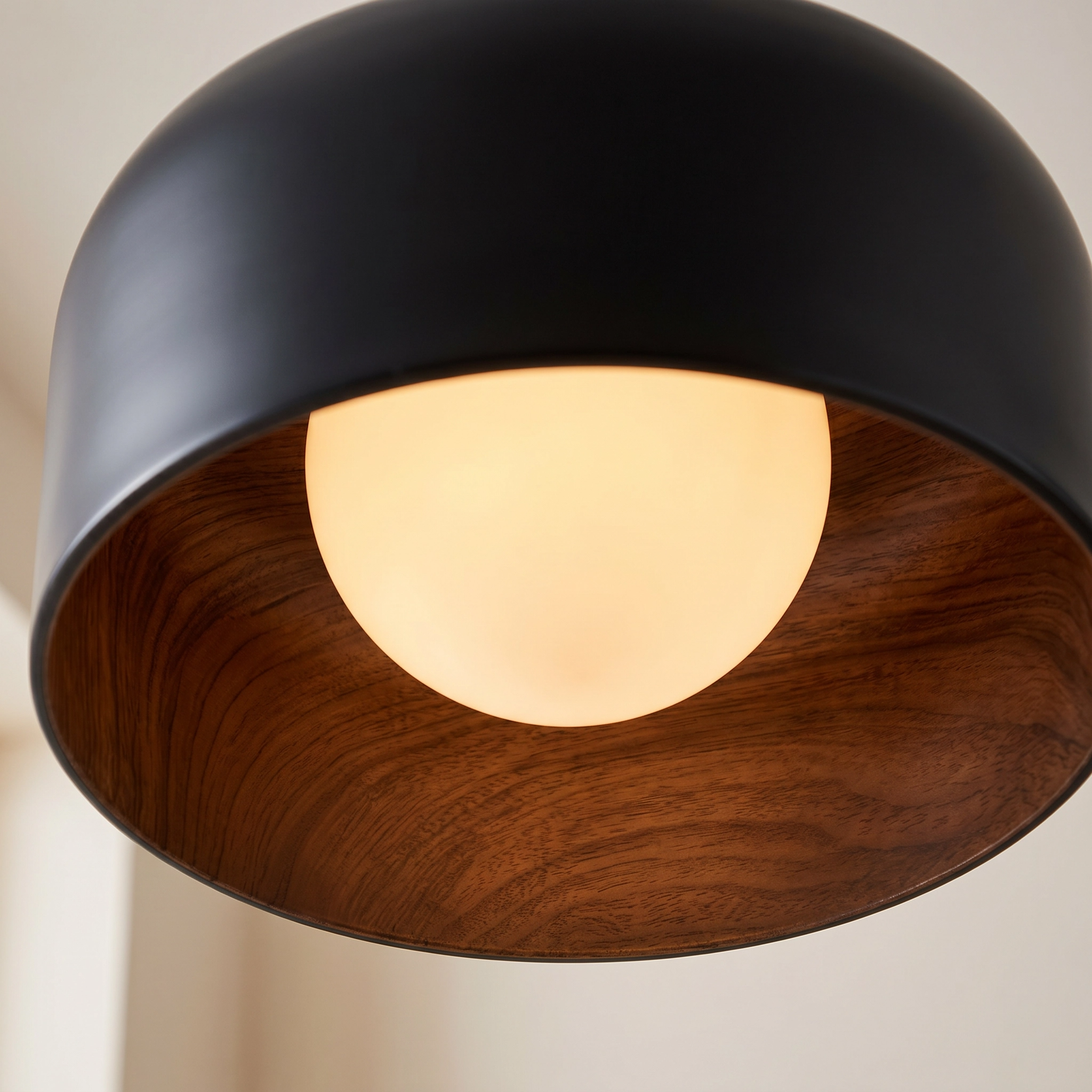 Wood Grain LED Ceiling Light for Bedroom & Living Room