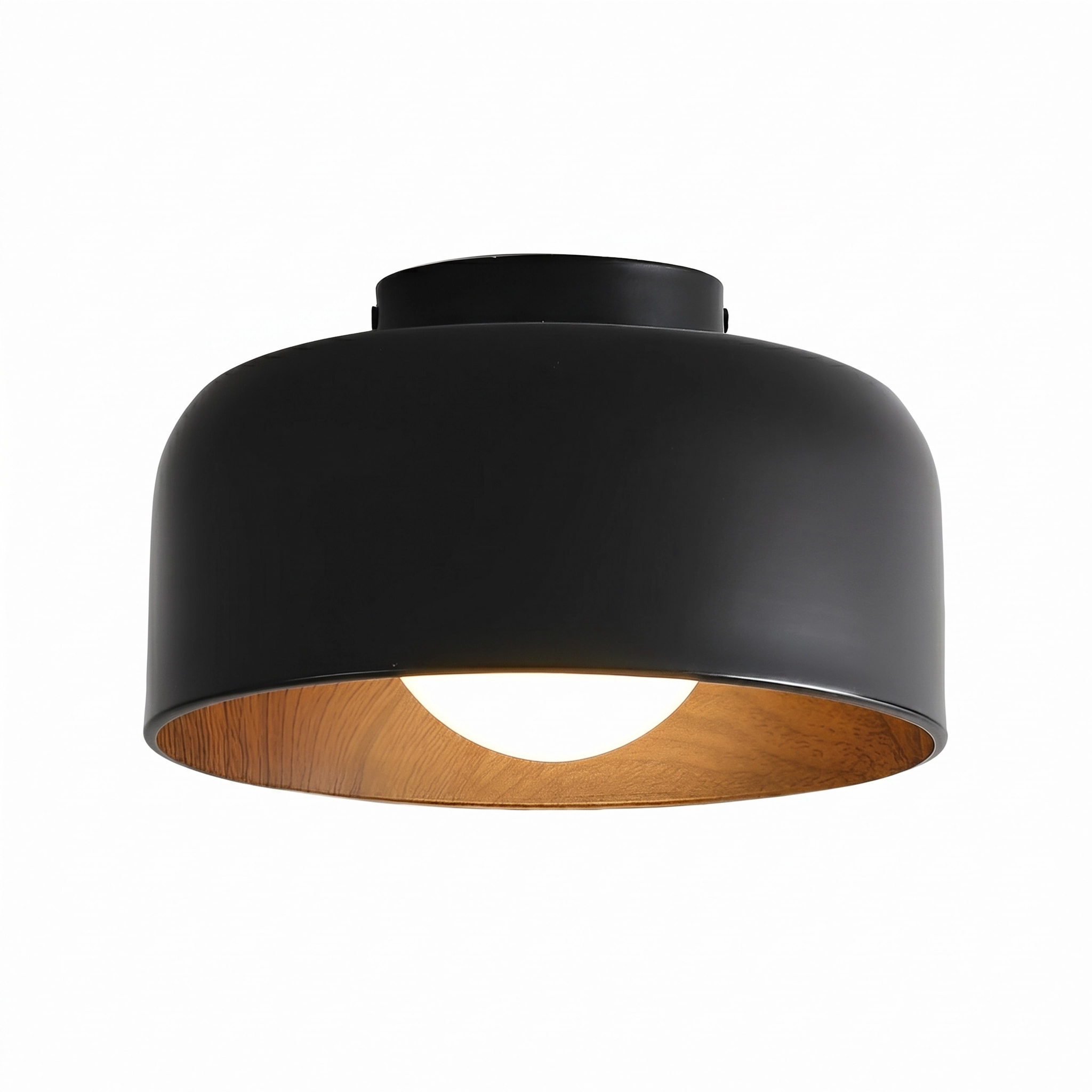 Wood Grain LED Ceiling Light for Bedroom & Living Room