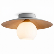 Wood Grain LED Ceiling Light for Bedroom & Living Room