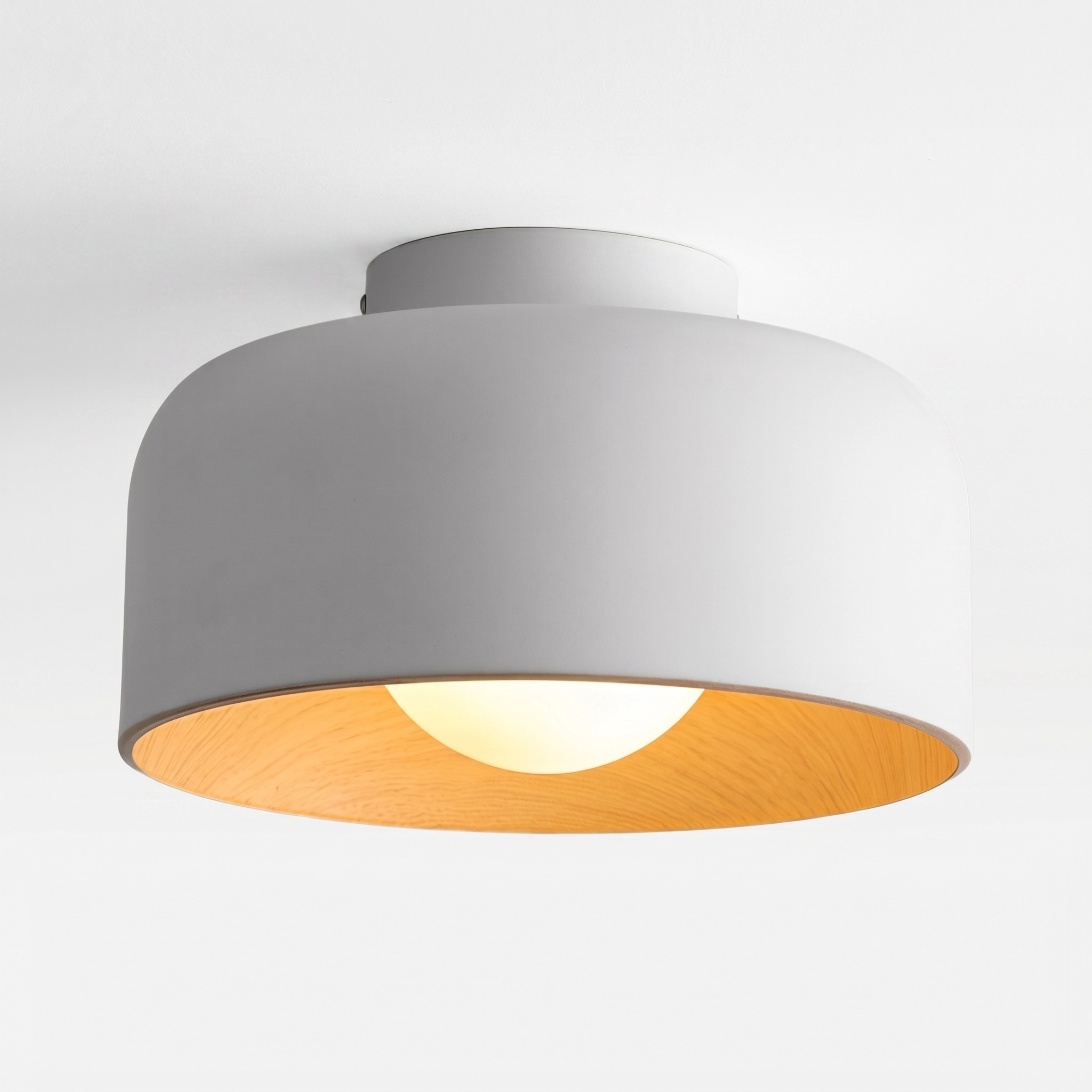 Wood Grain LED Ceiling Light for Bedroom & Living Room